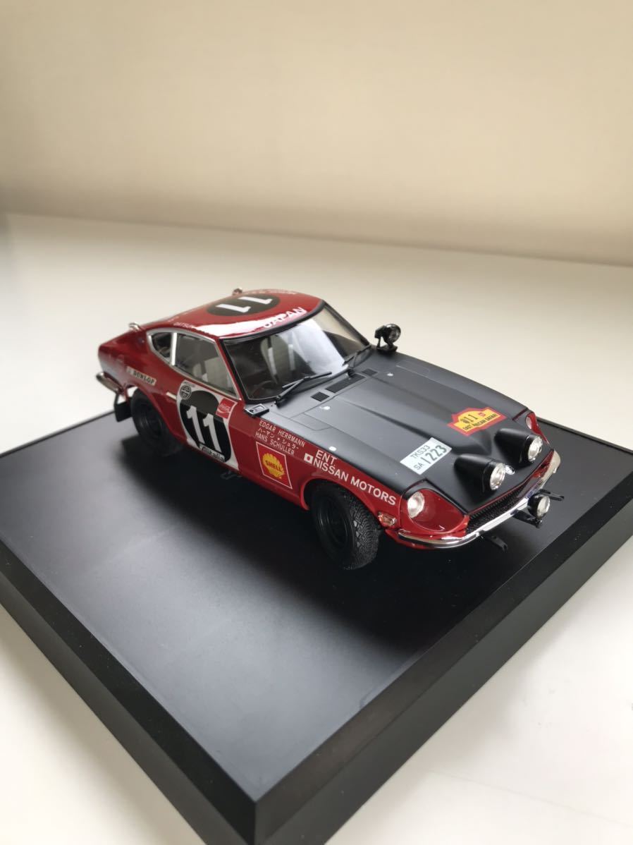 ハセガワ1/24 ダットサン　フェアレディ240Z 完成品 1971 サファリ　ラリーWIN