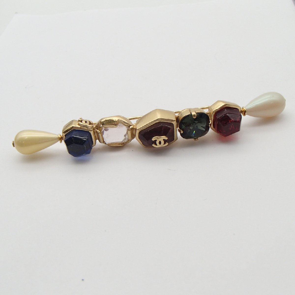 ◎CHANEL シャネル ブローチ/ 石系 フィクパール ココ ココマーク 