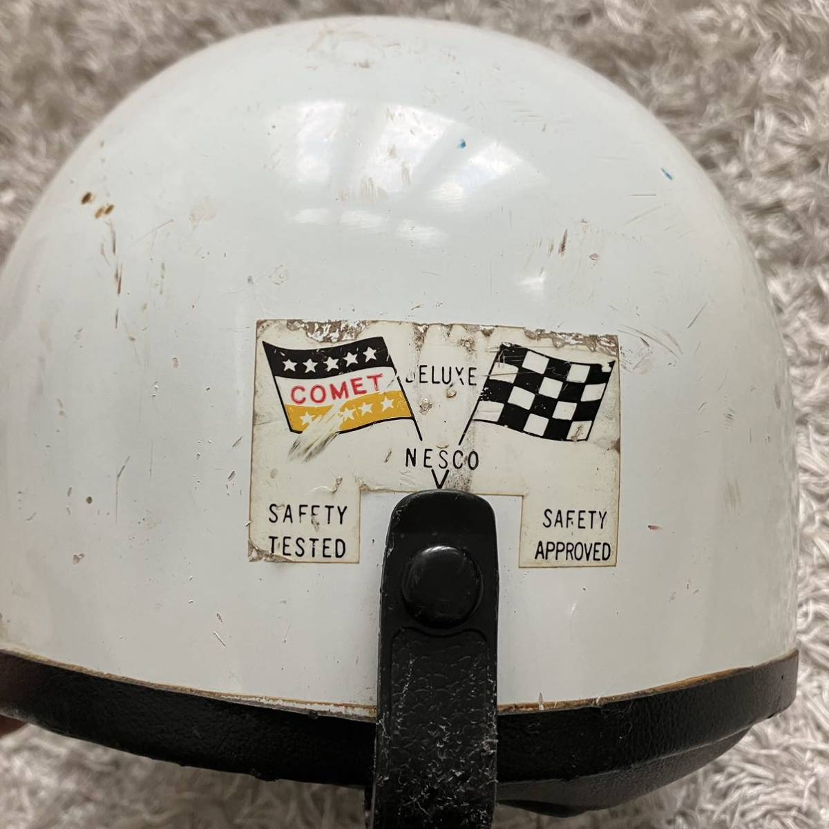 NESCO☆ビンテージ ヘルメット Lサイズ 1970代年製 当時物 ハーフ