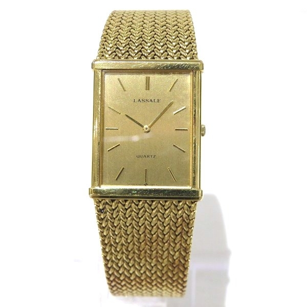 セイコー ラサール 5A54-5149 クォーツ ゴールド文字盤 時計 腕時計 メンズ☆0301