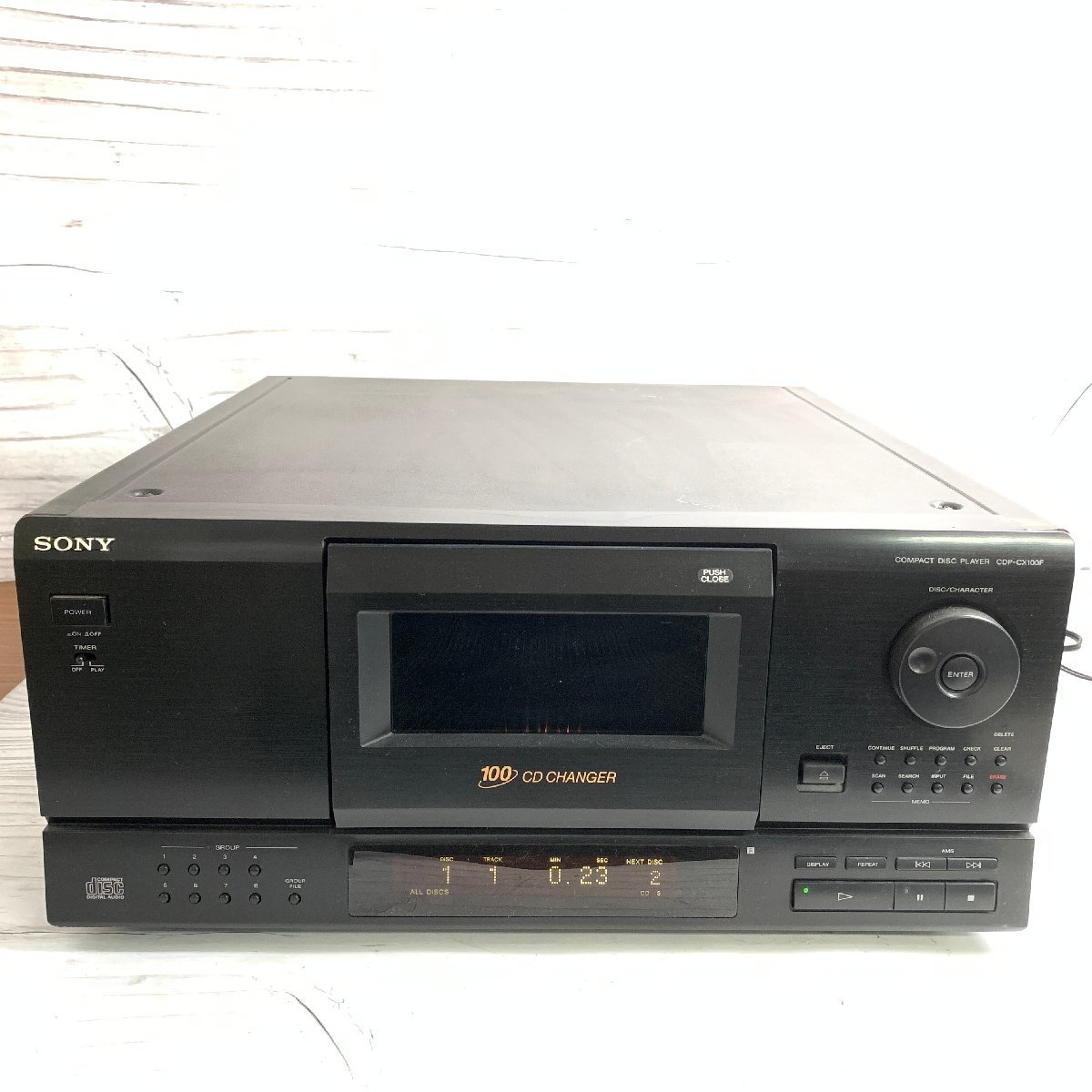 SONY/ソニー CDプレイヤー/100枚CDチェンジャー CDP-CX100F 通電 