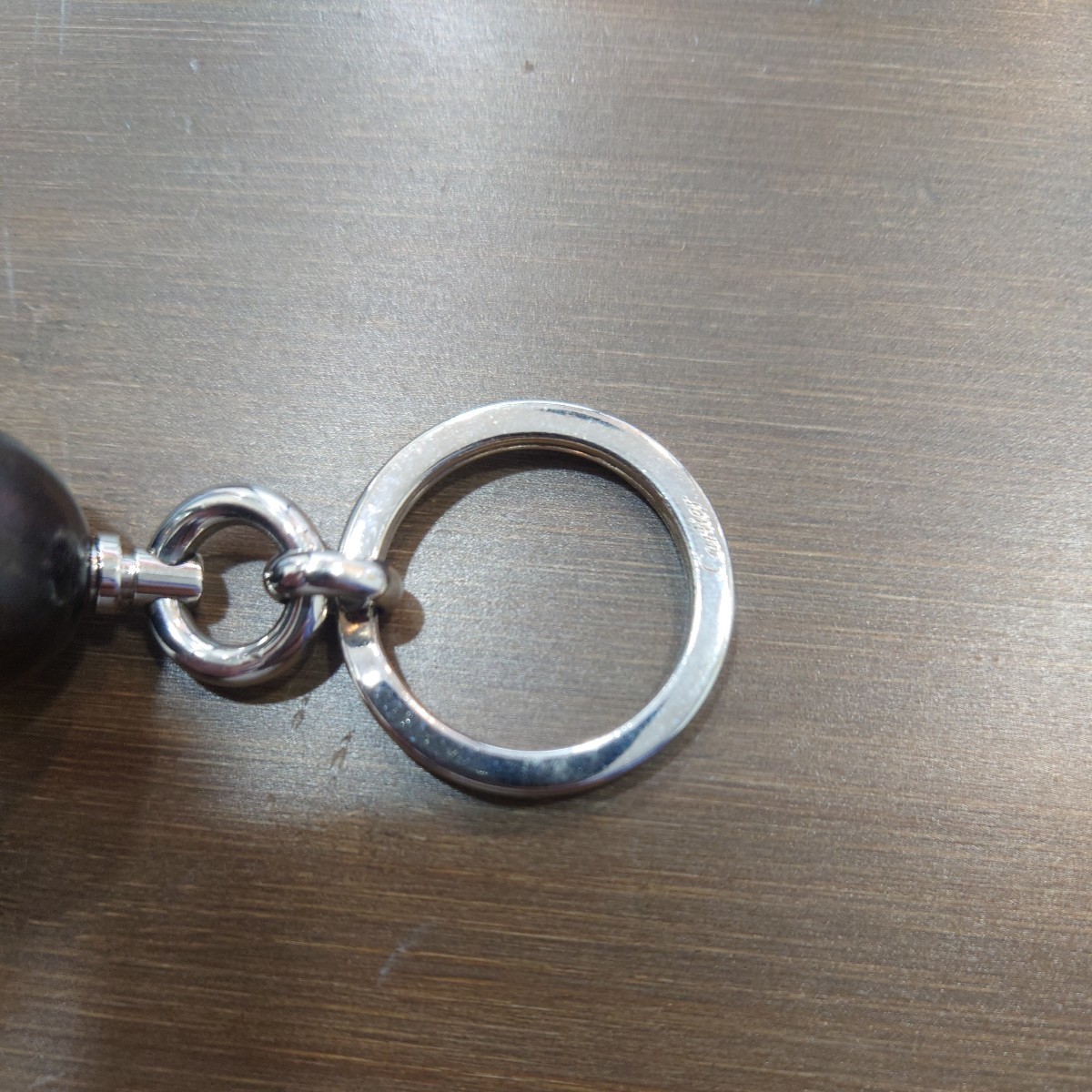 Cartier キーホルダー・キーリング シルバー・ブラック 1円〜 中古品 カルティエ cartier キーホルダー キーリング シルバー