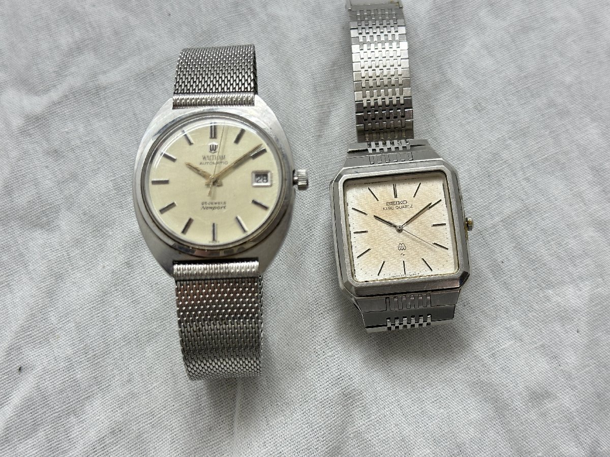 Å希少【WALTHAM Newport ニューポートオートマ 自動巻き 25石 メッシュブレス SEIKO 9721-5020 セット】SH16127