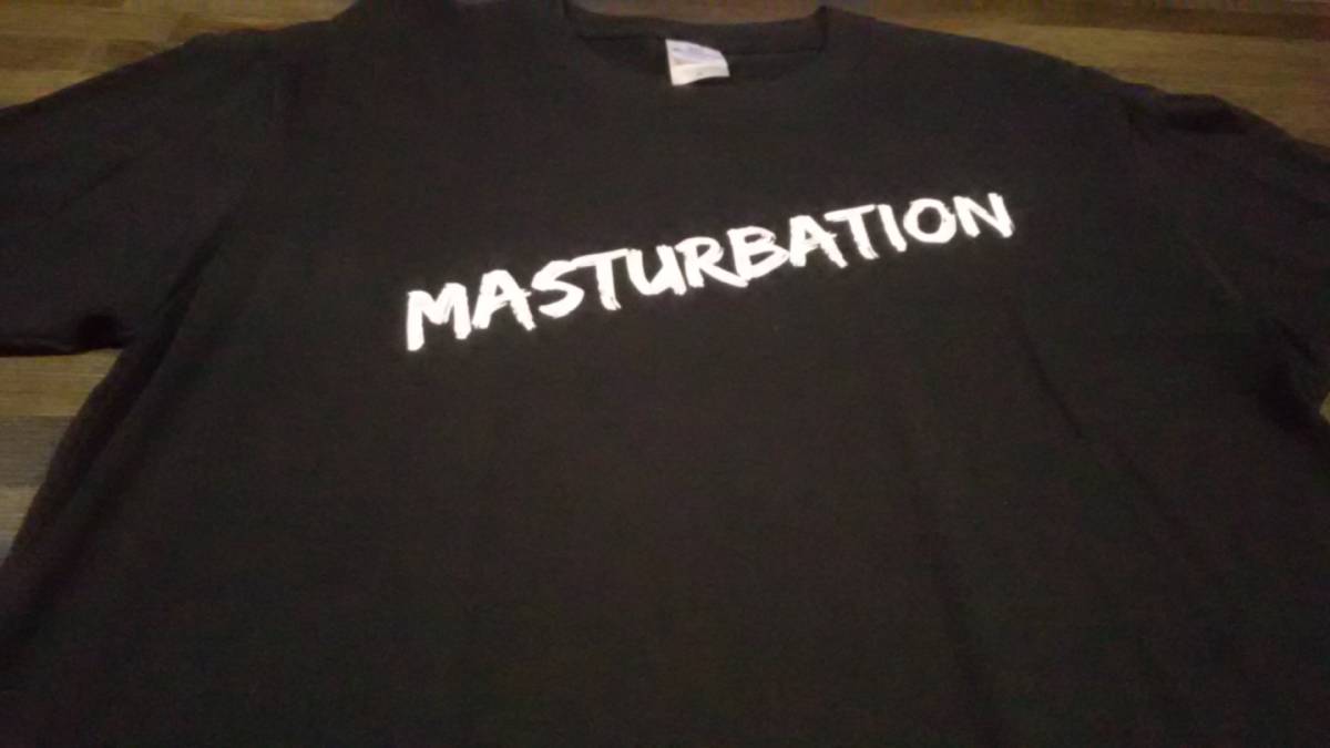 稀少・未使用/マスターベーション MASTURBATION/Tシャツ/SIZE・M/LOGO 