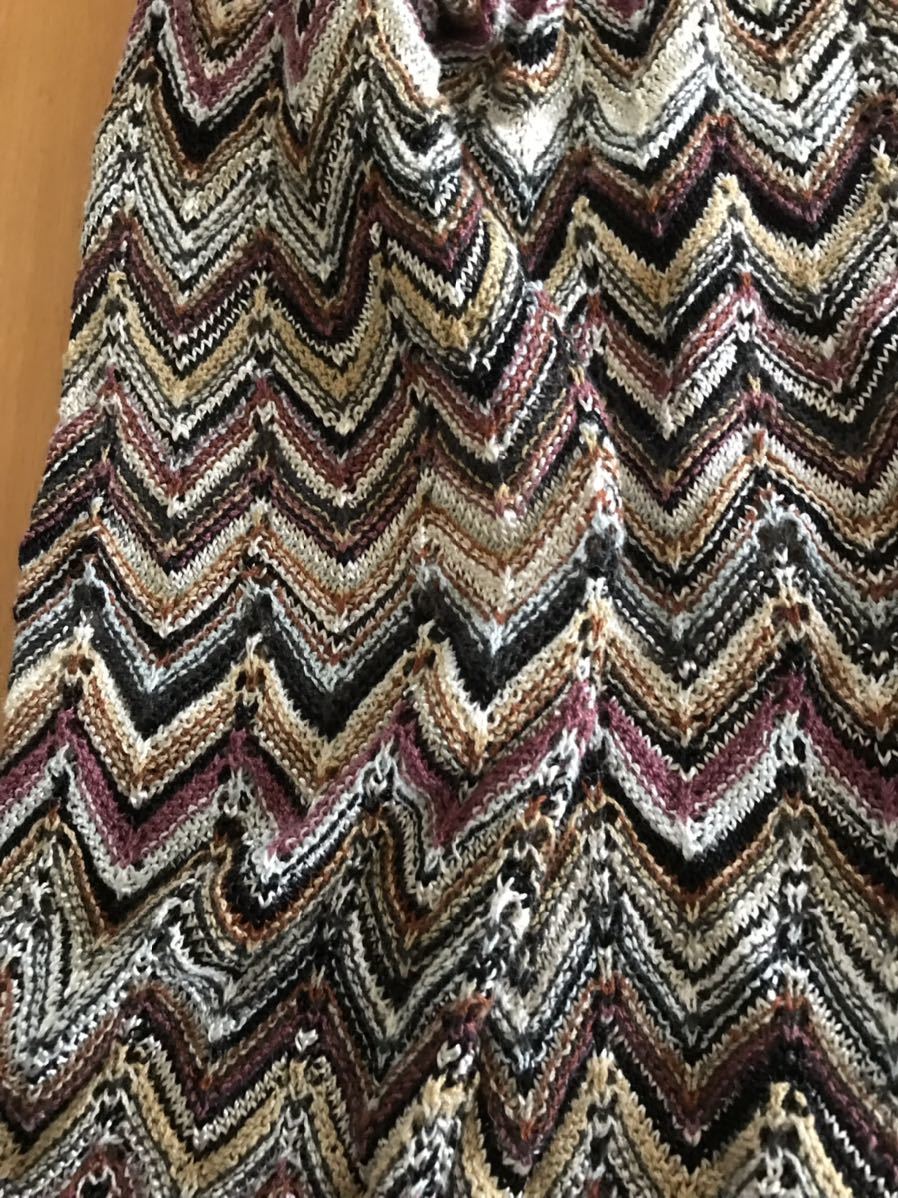 ミッソーニ MISSONI ☆ 透かし編み カーディガン ☆オレンジタグ