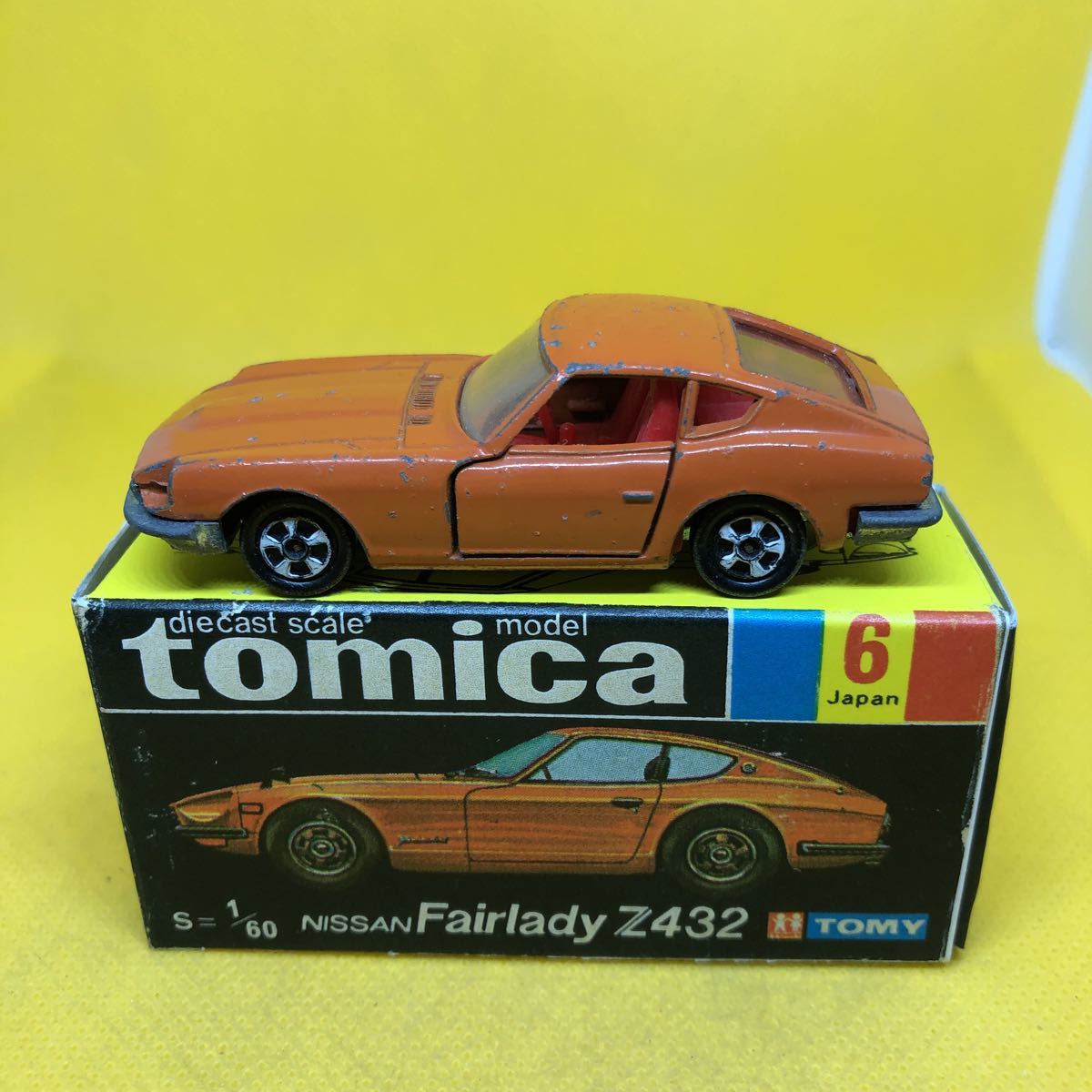 トミカ 日本製 黒箱 6 ニッサン フェアレディ Z432 当時物 絶版 ⑤の