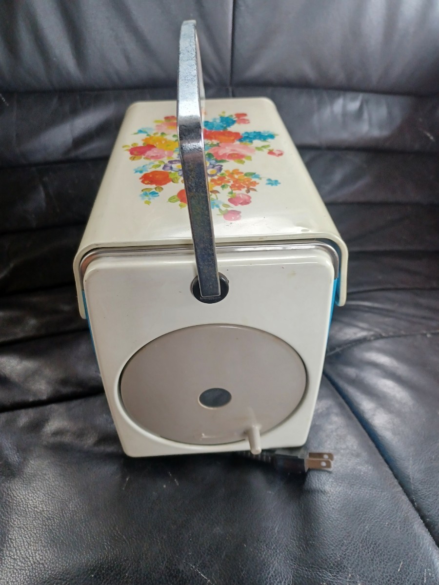 昭和レトロ アンティーク HITACHI 日立 花柄トースター TT-600