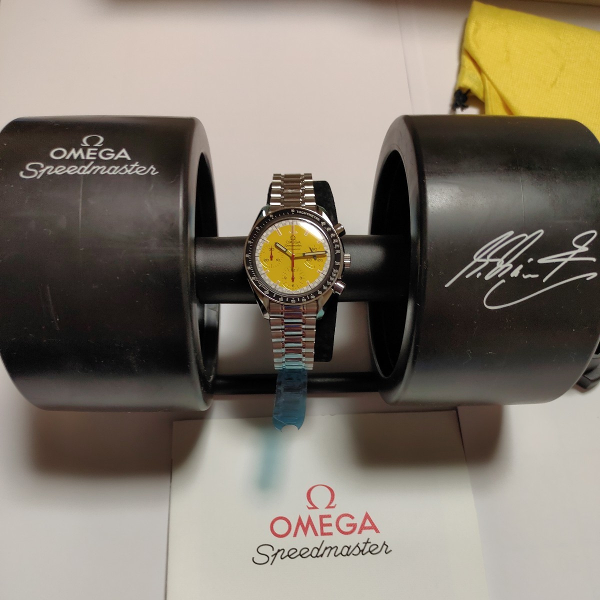お得，新作登場 OMEGA オメガスピードマスター シューマッハ レーシング クロノグラフ(スピードマスター)｜売買されたオークション情報、yahooの商品情報をアーカイブ公開 - オークファン スピードマスター