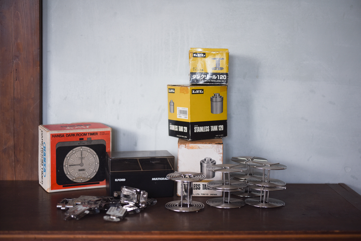 暗室 道具 LPL ステンレスタンク HANSA ハンザ　タイマー 35 リール 120 ブローニー ILFORD フィルムクリップ まとめて　