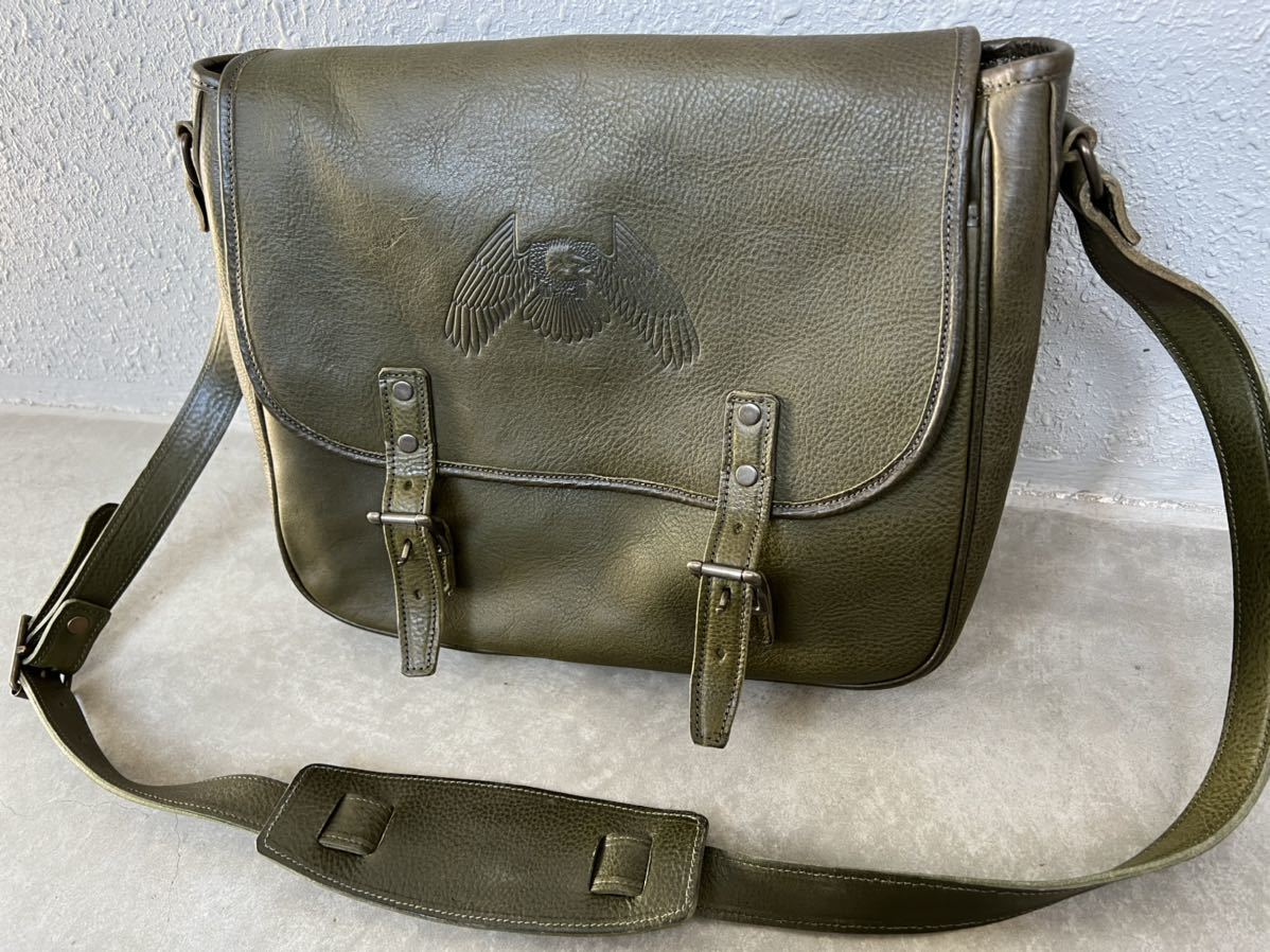 【新品】RRL ダブルアールエル レザー ショルダーバッグ