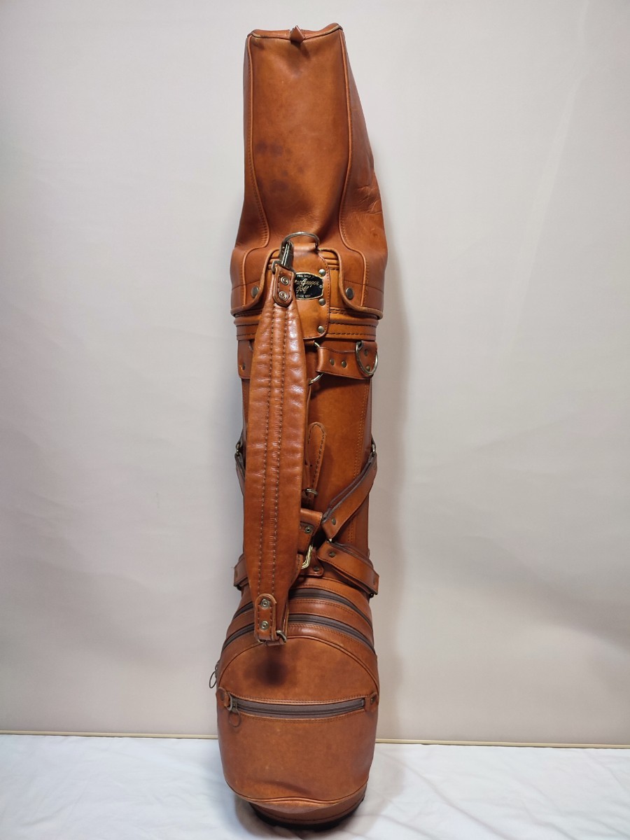 【本革】マクレガー キャディバッグ MacGregor　PRO ONLY　COWHIDE LEATHER　ヴィンテージ　ゴルフバッグ　レザー　牛革使用　