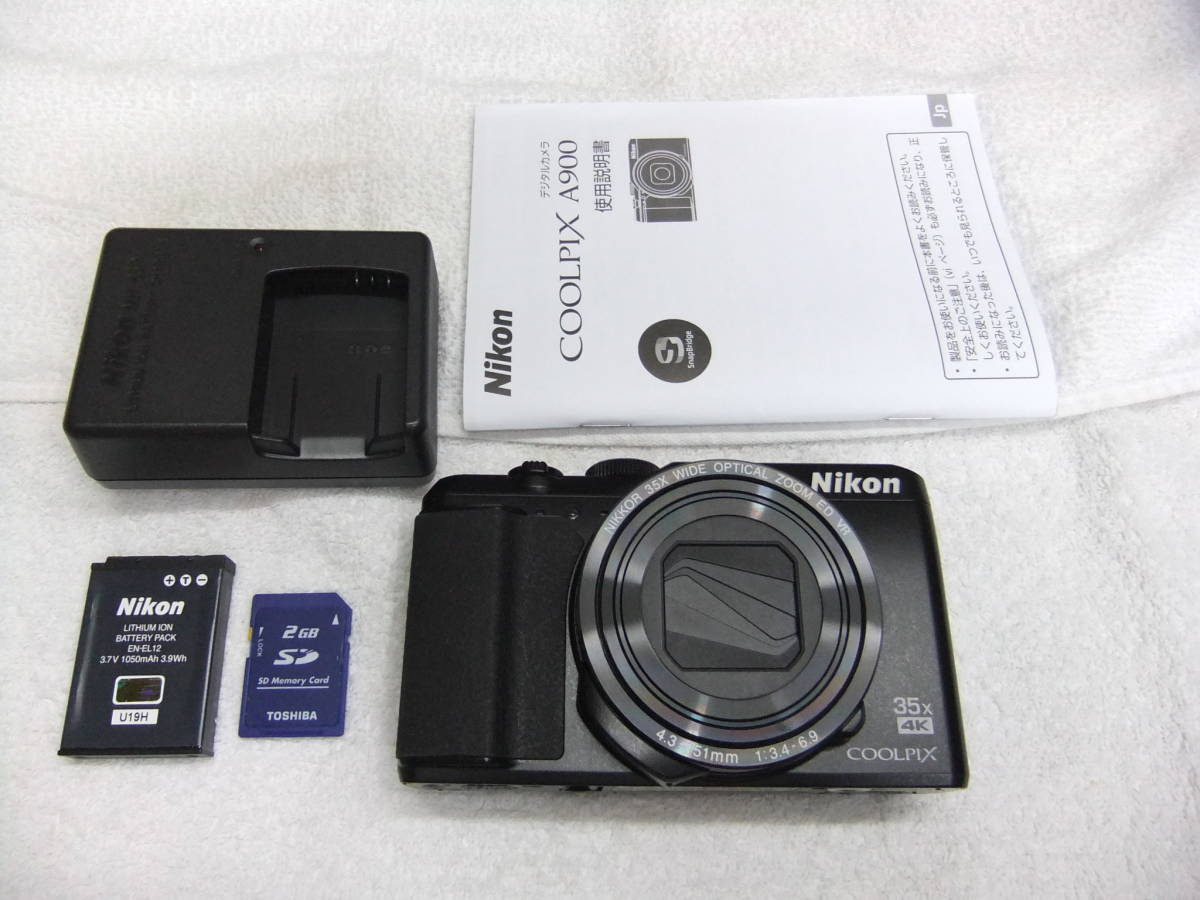 ニコン Nikon COOLPIX A900 2029万画素 光学35倍ズーム SD2GB付 【公式 