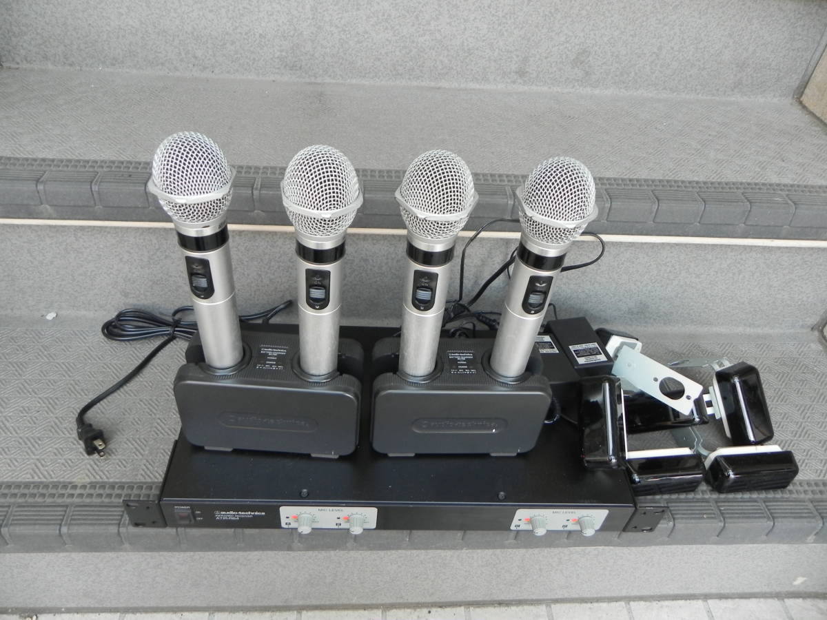 中古 * audio-technica 赤外線4chレシーバー（ATIR-R84） ＋ マイク