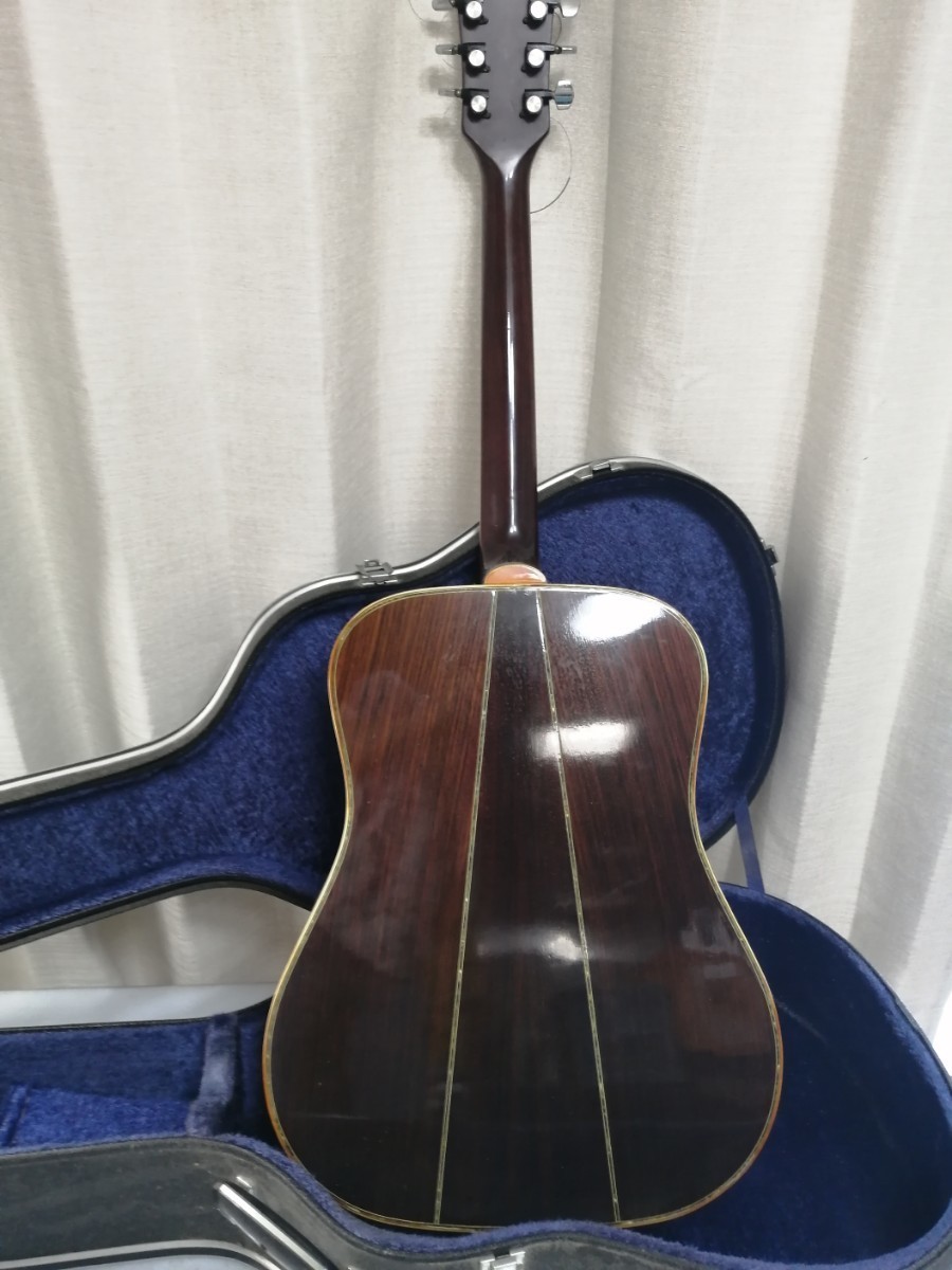 スズキ TOMSON アコースティックギター アコギ GW-380 20F 弦長約650mm ブラウン系 トムソン GW-380 アコースティックギター ジャパンヴィンテージ フォークギター 中古品