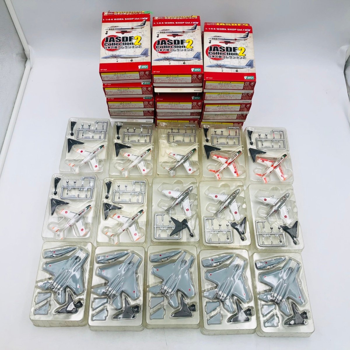 中古品 F-Toys エフトイズ 1/144 WORK SHOP Vol.11EX 日本の翼コレクション2 シークレット含む 6種 15個セット