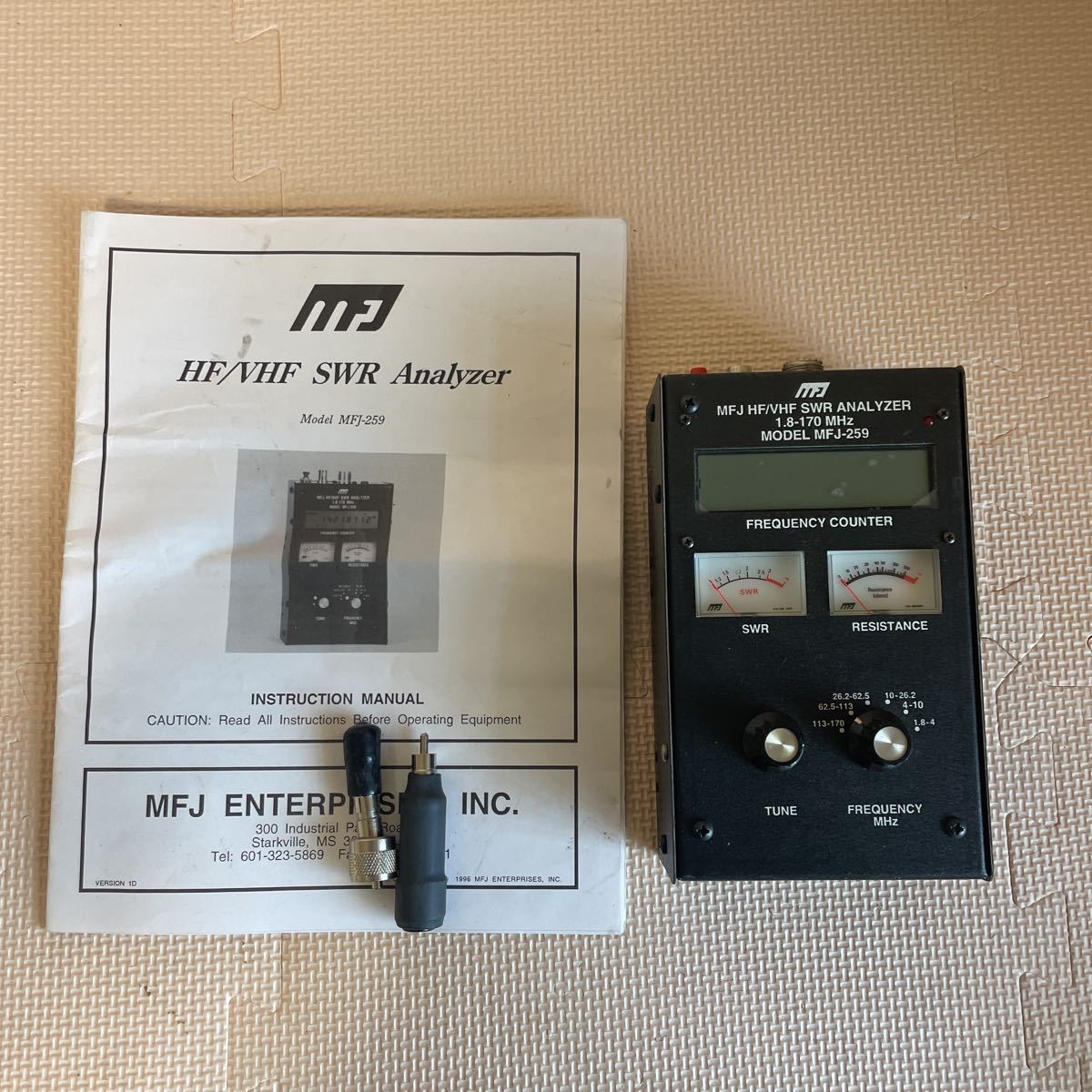 MFJ HF/VHF アンテナアナライザー MFJ-259 現状品