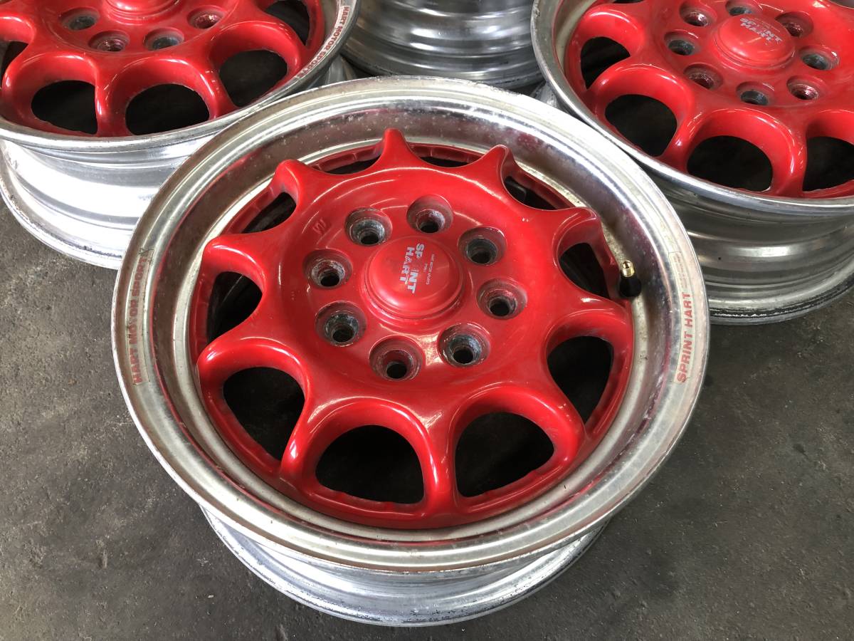 スプリントハート 5J+45 4Hマルチ 100/114.3 バリ山 175/R13 