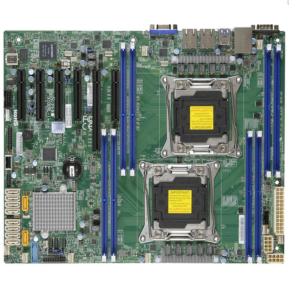 Scheda Madre SuperMicro X10DAL-I ATX Doppio LGA 2011-3 Intel C612 DDR4 SATA Usata