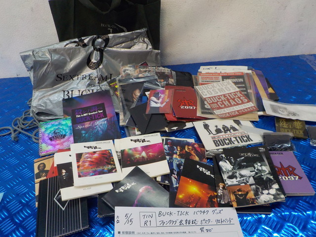 TIN R1●○BUCK-TICK　バクチク　グッズ　ファンクラブ会報認ポスター　リストバンド　袋など　5-5/15（は）
