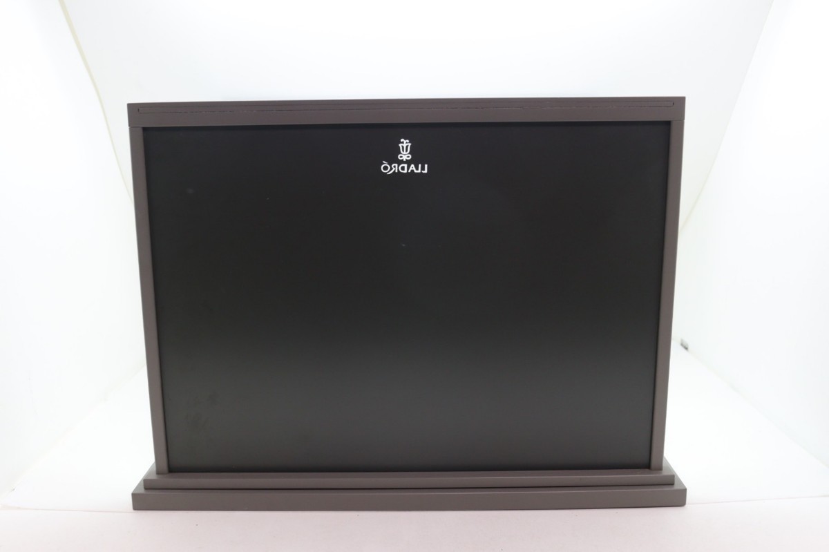 LLADRO コレクションケース 幅29.5×奥24×高32.5cm 4面ガラス 背面鏡