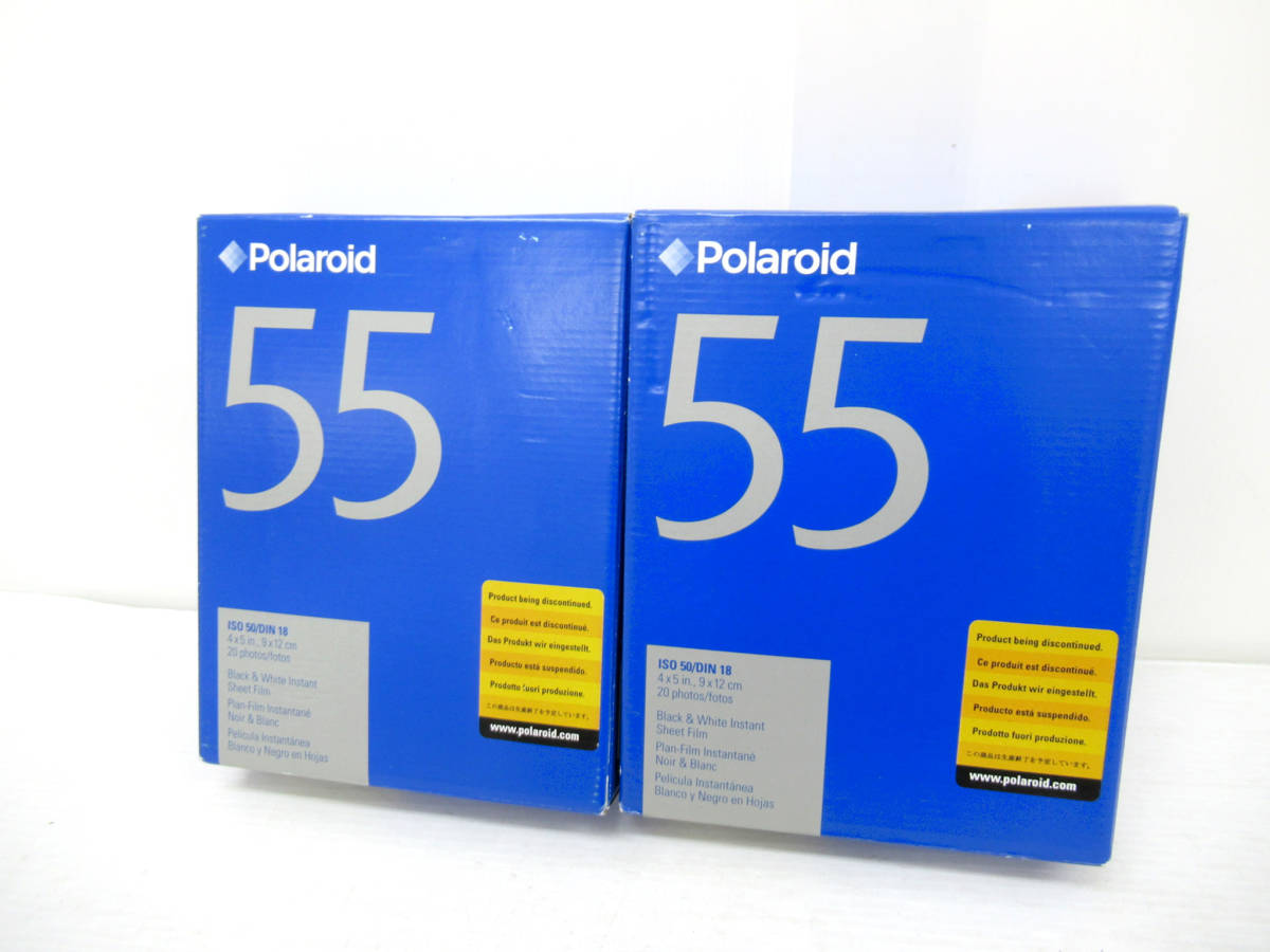 【POLAROID】辰①143//期限切れフィルム/55/未開封2箱/白黒