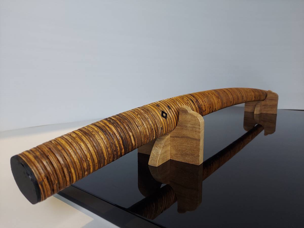 K19-0515　日本刀 模造刀 居合刀 打刀 長刀 網代鞘 重厚堅牢造り 美品