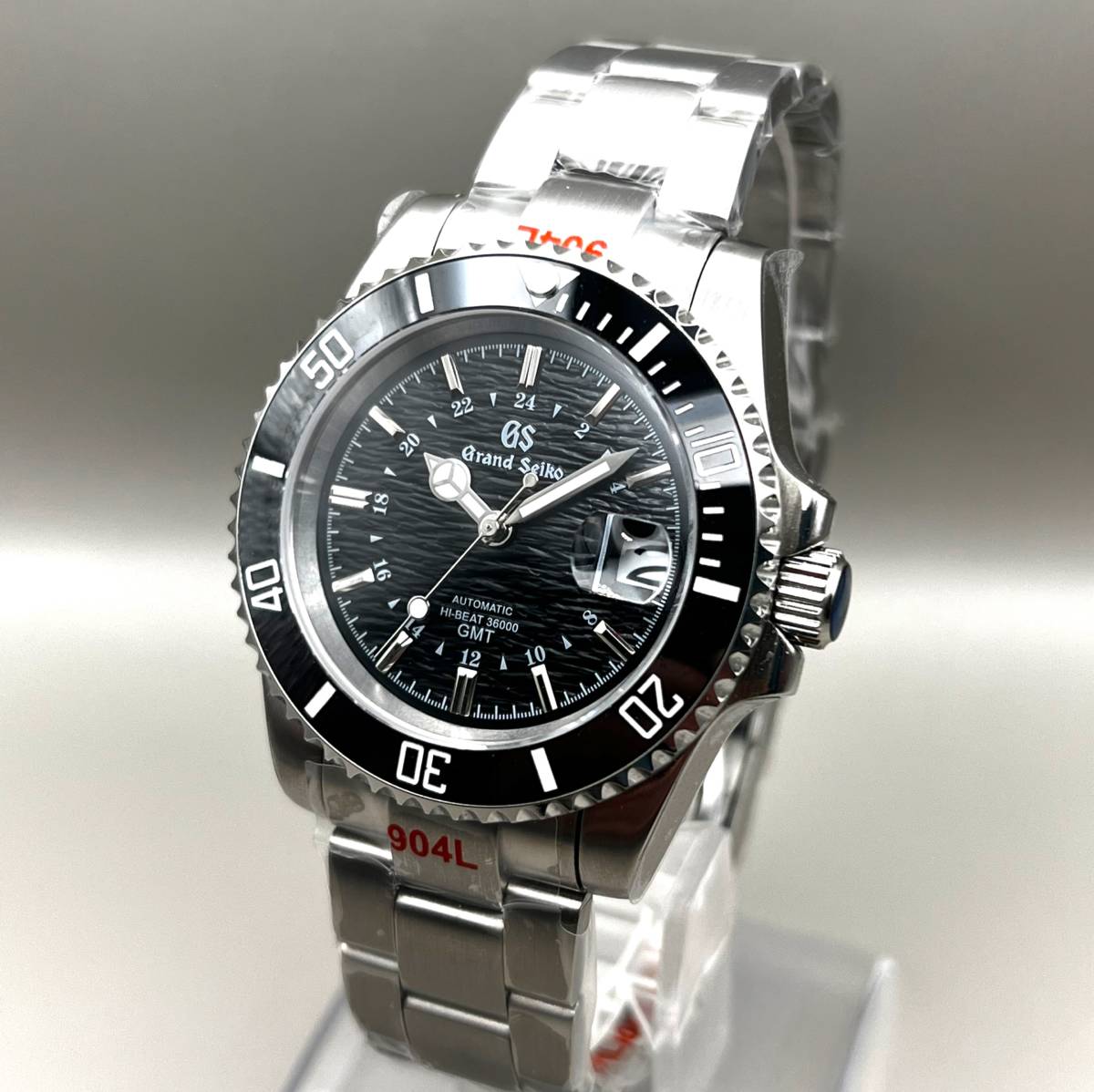 SEIKO カスタム mod ブラック MOD NH35 1円～ 黒サブ nh35自動巻き
