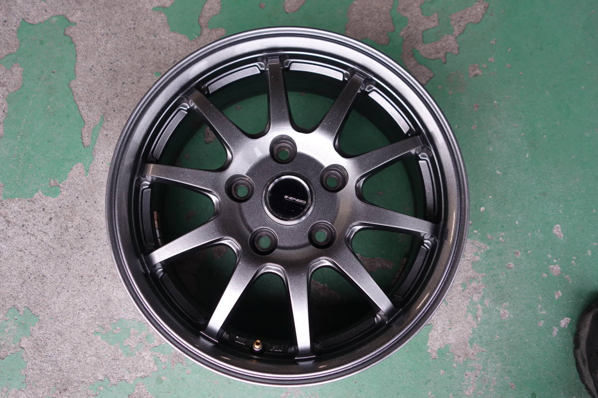 極上品 アルミホイール 15×6.0J 5H 114.3 +53 G-SPEED 　ストリーム.ステップワゴン 等 ４本 H10_4