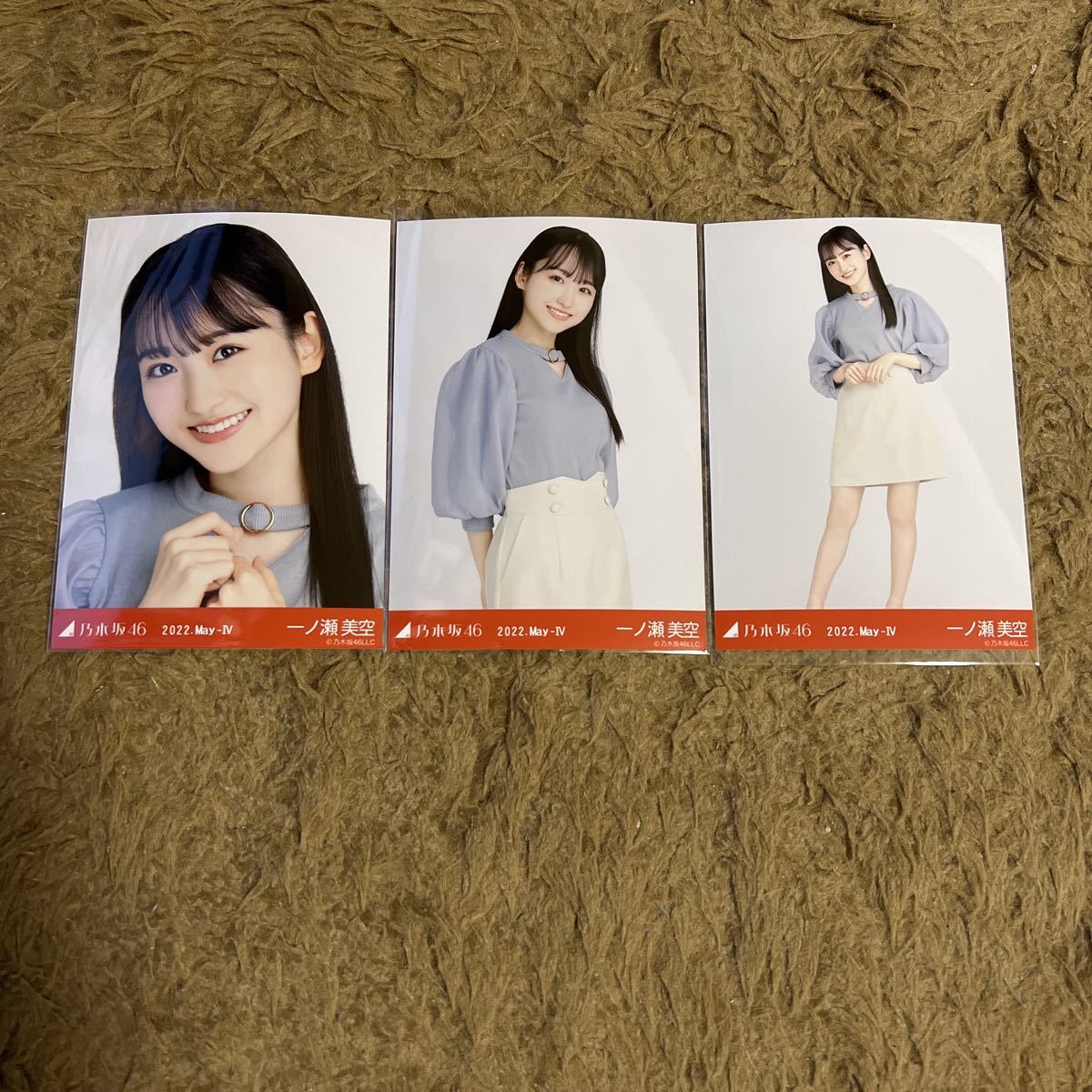 乃木坂46 一ノ瀬美空 生写真 2022.May-IV チョーカーデザイン 3枚 
