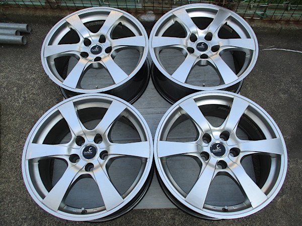 デルモア Delmore LS.S 18x8J +35 PCD120 5穴 レクサス 中古ホイール 4本セット