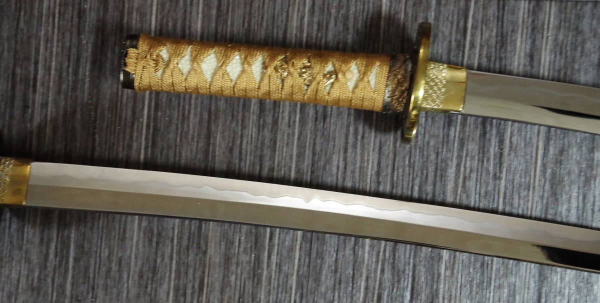 脇差 居合刀 日本刀 模造刀 刀剣 大小二本 打刀 小柄 龍 梵字