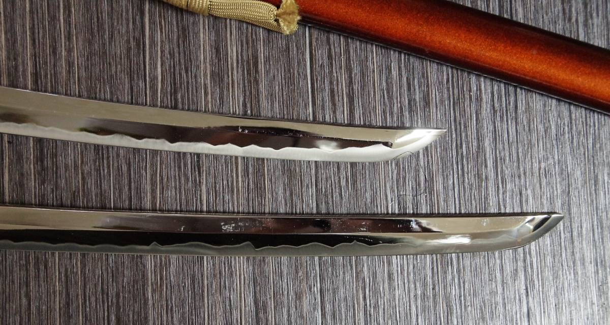 脇差 居合刀 日本刀 模造刀 刀剣 大小二本 打刀 小柄 龍 梵字