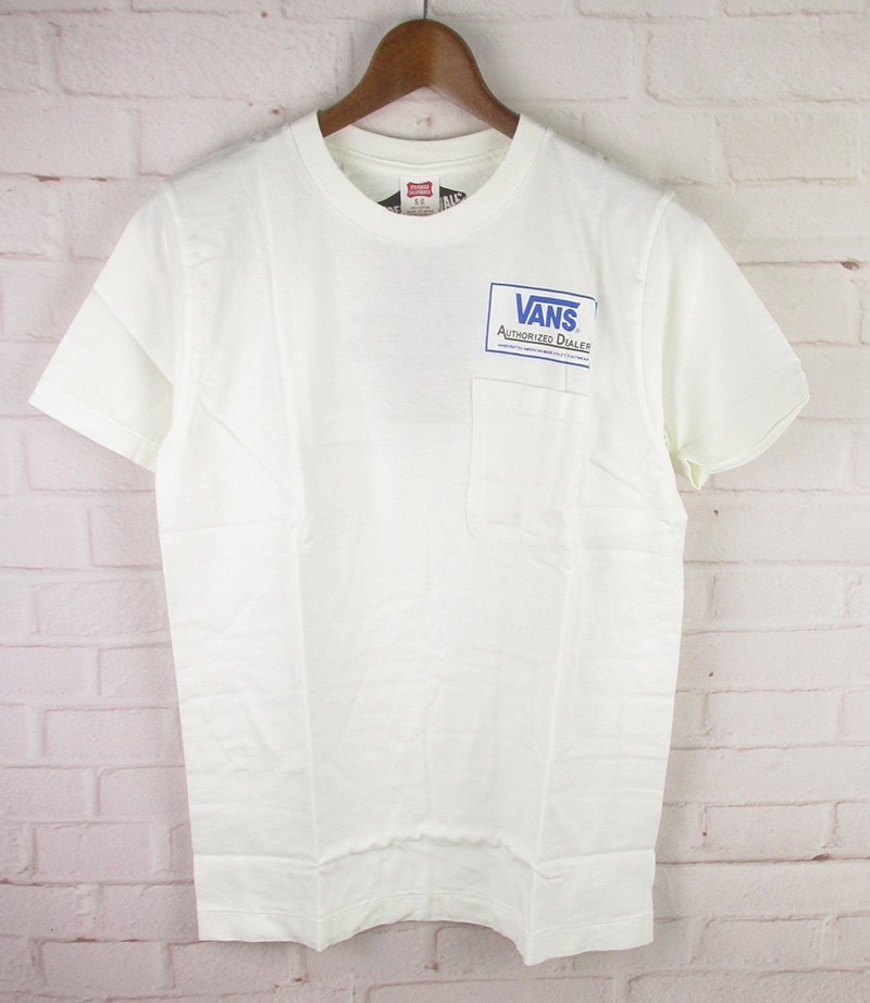 ST9160 STANDARD CALIFORNIA スタンダードカリフォルニア VANS バンズ ポケット付き Tシャツ S 未使用 ホワイト（クリックポスト可）