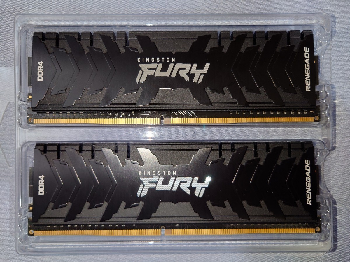 ★☆DDR4 4000MT/秒 8GB×2枚 Kingston FURY Renegade レネゲード CL19 KF440C19RBK2/16☆★