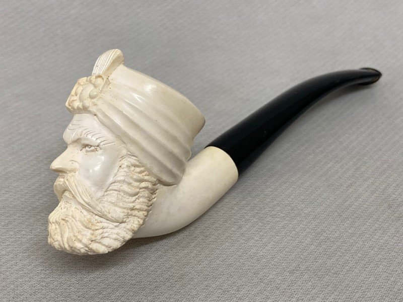 慈光】144 パイプ メシャムパイプ MEERSCHAUM PIPE トルコ製海泡石