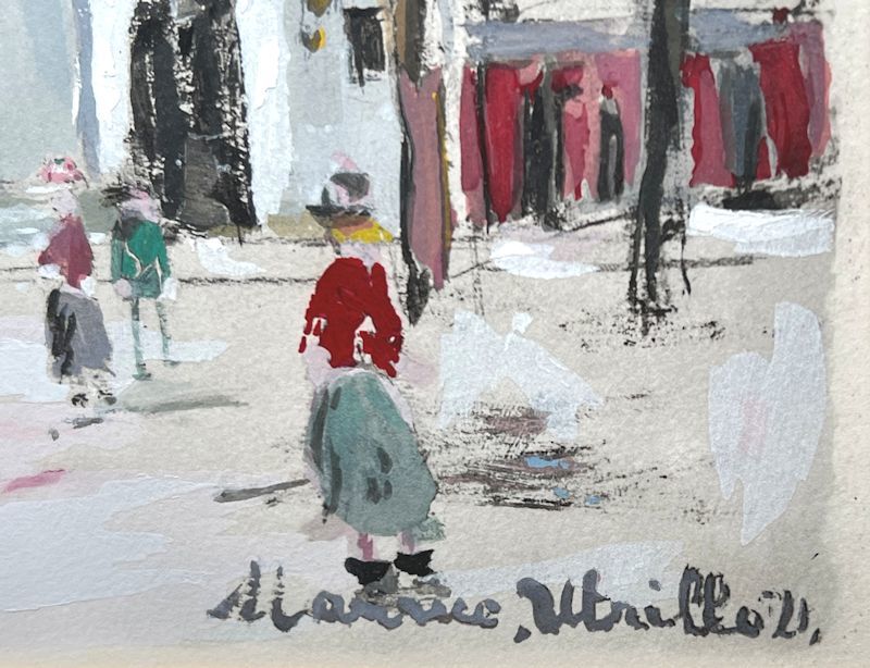 FCP】 真作保証 モーリス・ユトリロ（MAURICE UTRILLO） ポショワール