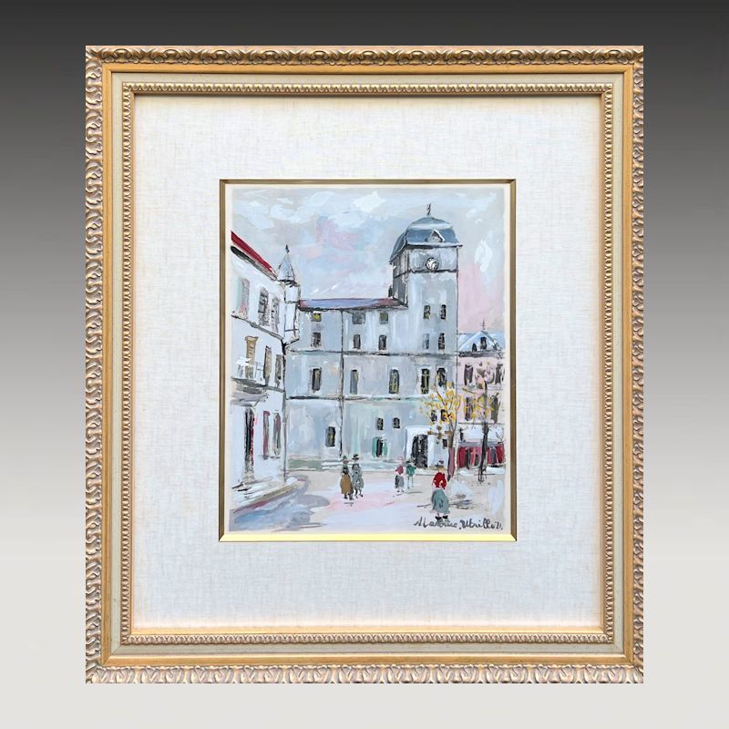 FCP】 真作保証 モーリス・ユトリロ（MAURICE UTRILLO） ポショワール