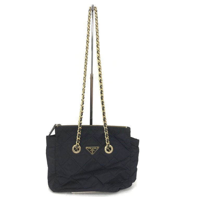 美品》PRADA(プラダ)トートバッグ チェーン キルティング 極美品