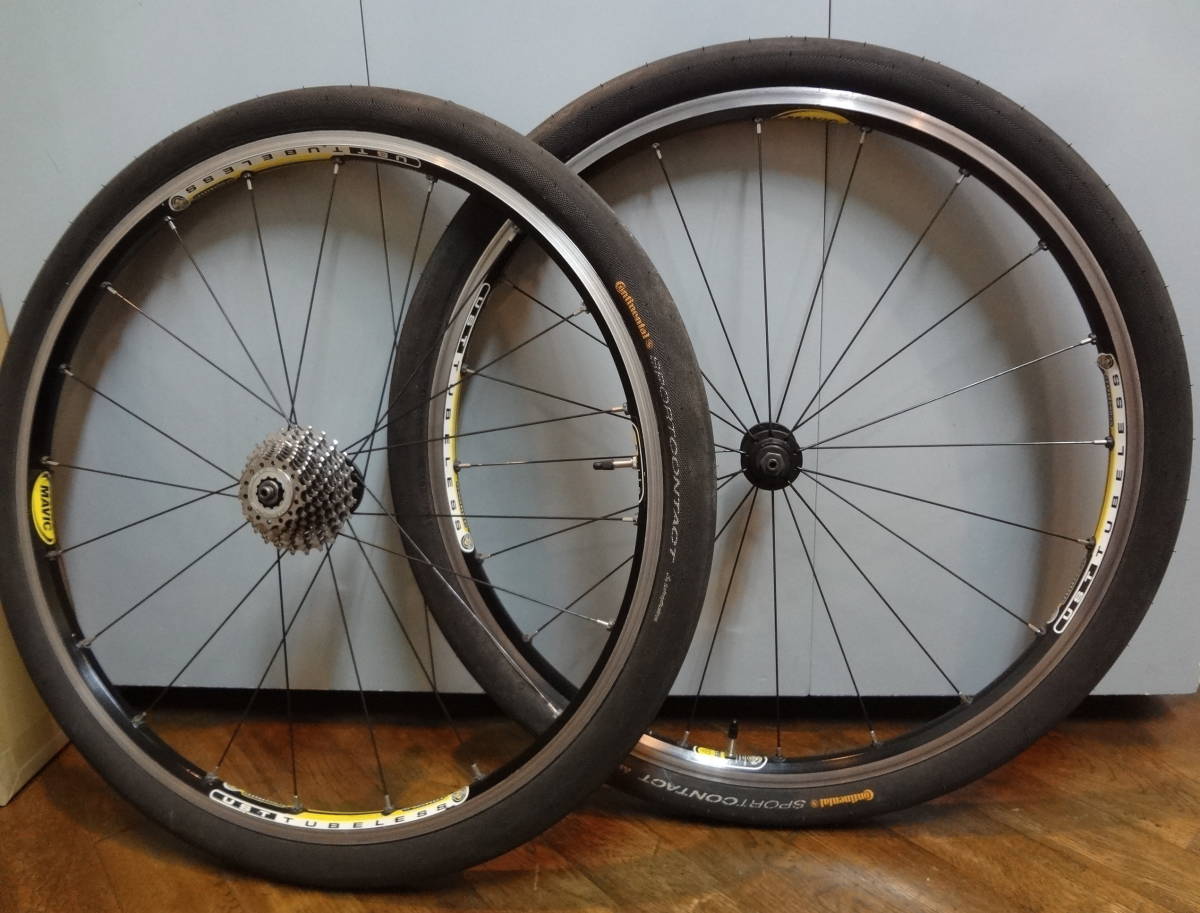 マビック 前後ホイールセット9S タイヤ付き 26インチ MAVIC CROSSROC 