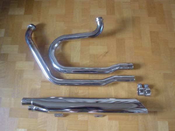 ハーレー　ショベル　純正2in1マフラー　FXB FX系 ハーレー 純正 ショベル FX FXS 77 2in1マフラー エキパイ(ハーレー