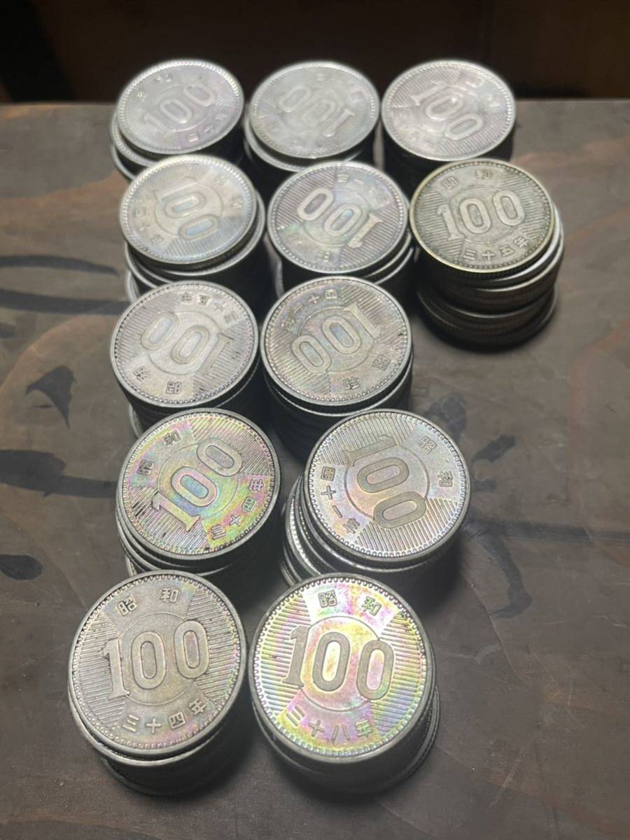 稲穂100円銀貨 百円玉 120枚一括売り 12000円 100円硬貨