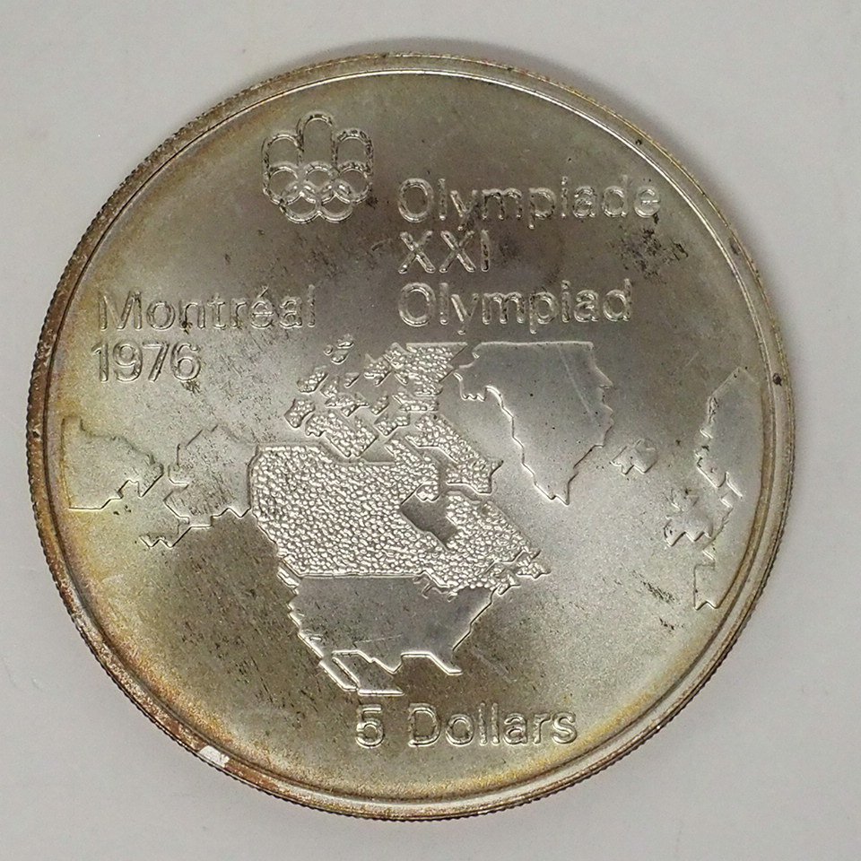 f002 Z5 カナダ モントリオール オリンピック 記念銀貨 1976年 4枚