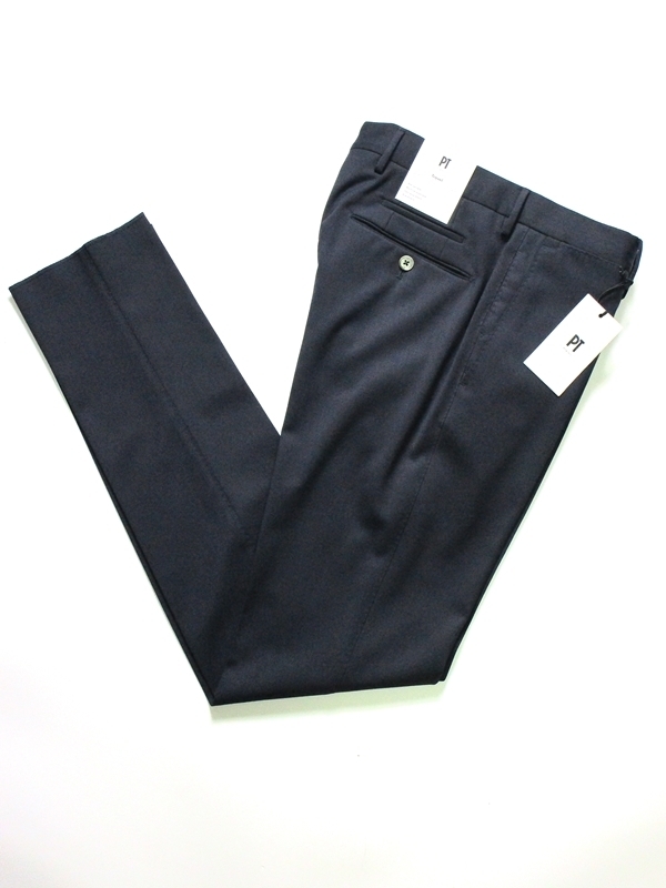 新品 PT TORINO ピーティートリノ Travel テクノウォッシャブルウール SKINNY FIT 48 ネイビー PT01