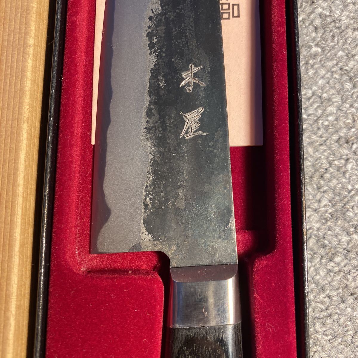 康之 和式筋引 柳刃 水牛黒檀柄 8寸 康之 本焼 刺身 柳刃 包丁 尺 鏡面