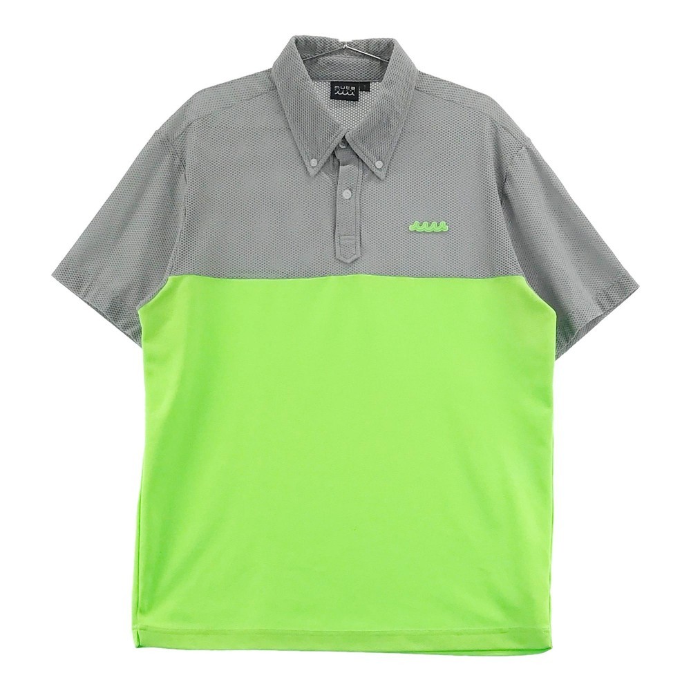 MUTA MARINE ムータマリン 半袖ポロシャツ 切替 ボタンダウン グレー系 7 [240001954025] ゴルフウェア メンズ