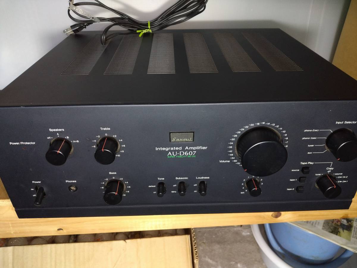 SANSUI プリメインアンプ AUD607 動作確認品 Sansui Integrated