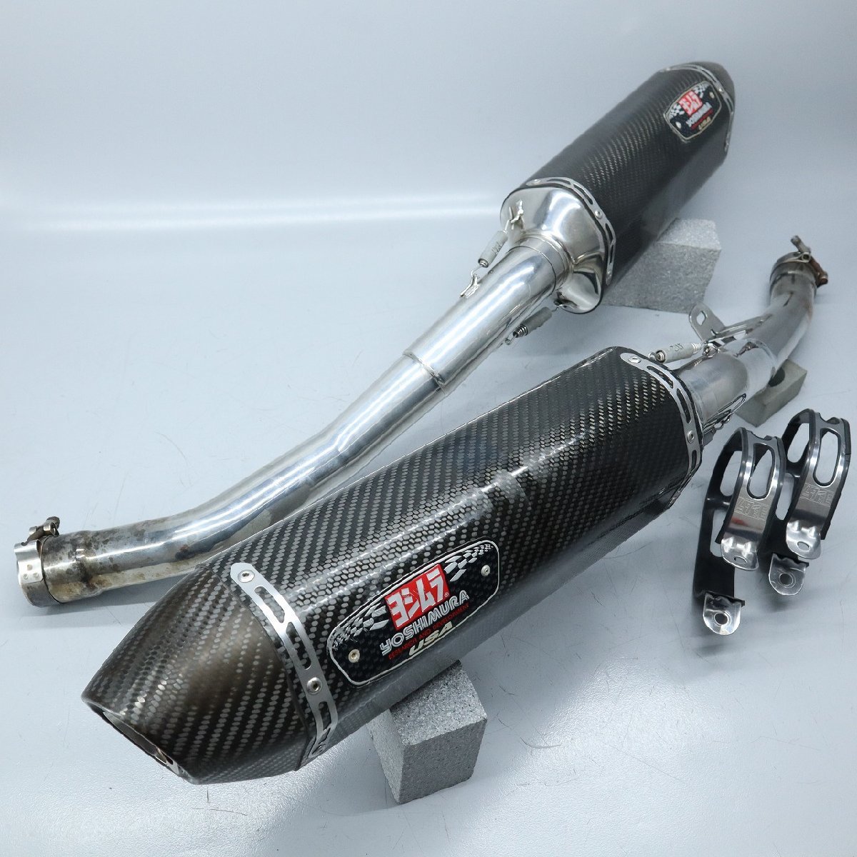 カワサキ ZZR1400 ヨシムラ USA R-77 カーボン スリップオン マフラー