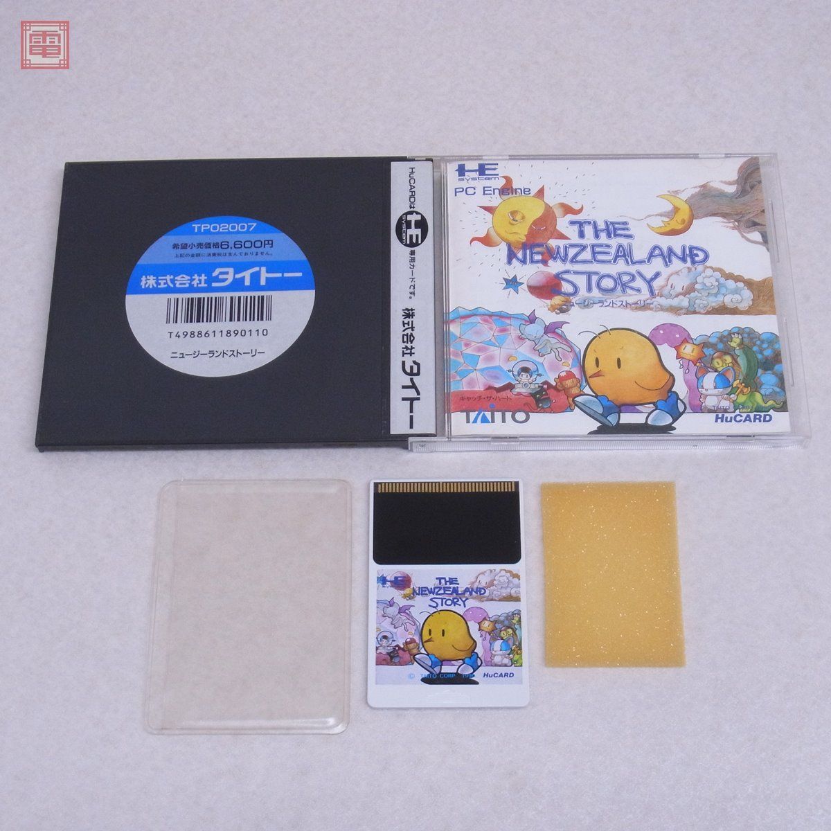 PCE PCエンジン Huカード ニュージーランドストーリー THE NEWZEALAND STORY タイトー TAITO 箱説付【PP