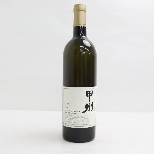 GRACE（グレイス）キュヴェ三澤 明野甲州 2012 11％ 750ml X23A300116