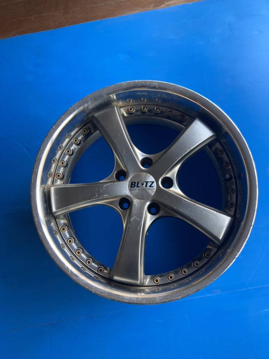 BLITZ 18インチ アルミホイール 5スポーク ガリ傷あり 2本 BLITZ 18インチ アルミホイール 5スポーク ガリ傷あり 2本 楽天市場